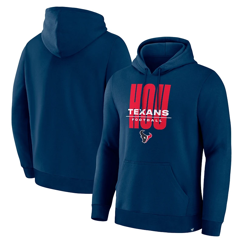 Sweat à capuche Fanatics Navy Houston Texans Right Tackle Legacy pour homme