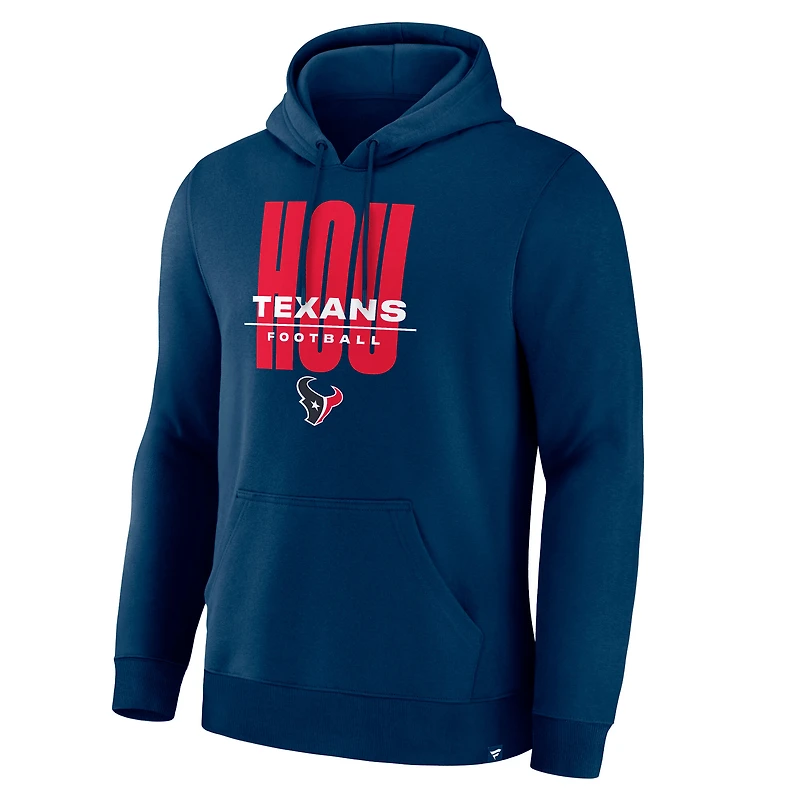 Sweat à capuche Fanatics Navy Houston Texans Right Tackle Legacy pour homme