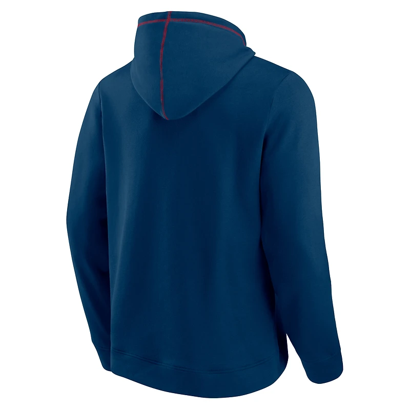 Men's Fanatics Navy Houston Texans Tiebreaker Pullover Hoodie