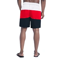 Men's G-III Sports by Carl Banks  Navy/Red Houston Texans Sunrise Volley Swim Shorts