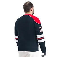 Men's G-III Sports by Carl Banks Navy Houston Texans Adaptive Lord Stanley Crewneck Sweatshirt