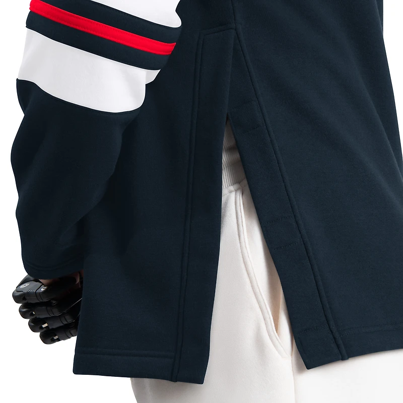 Men's G-III Sports by Carl Banks Navy Houston Texans Adaptive Lord Stanley Crewneck Sweatshirt