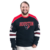 Sweat-shirt ras du cou adaptatif Lord Stanley bleu marine G-III Sports by Carl Banks pour homme des Houston Texans