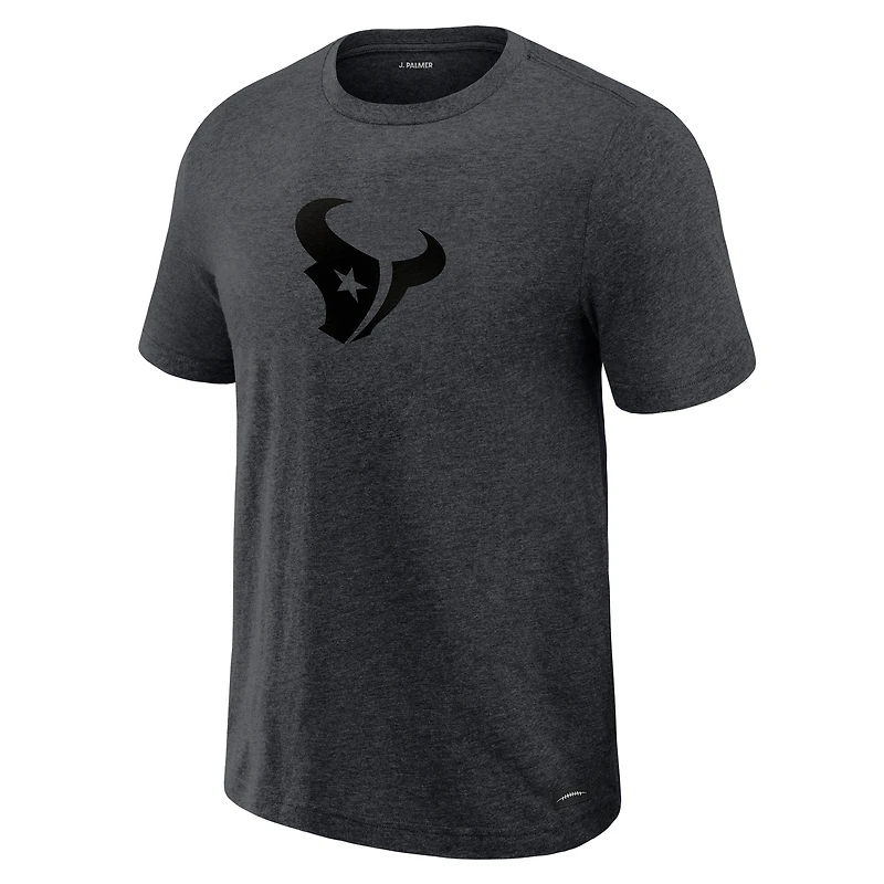 T-shirt J. Palmer Graphite Houston Texans Players Lounge Tri-Blend pour homme