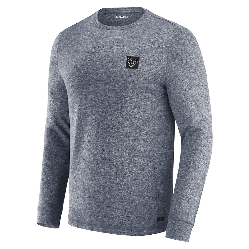 Men's J. Palmer Navy Houston Texans Four Down Long Sleeve T-Shirt