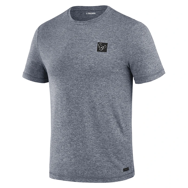 T-shirt à quatre points bleu marine J. Palmer pour homme des Houston Texans