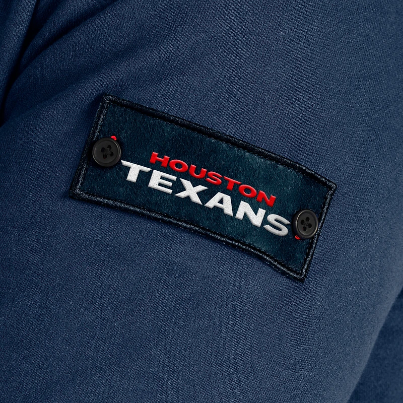 Sweat-shirt zippé bleu marine Houston Texans QB1 pour homme de J. Palmer