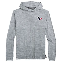 Men's johnnie-O  Heather Gray Houston Texans Talon Long Sleeve Hooded T-Shirt