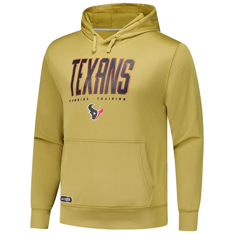 Men's Khaki Houston Texans Top Ranked Pullover Hoodie