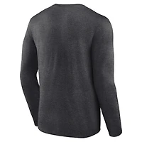 Men's Logo Athletic Charcoal Houston Texans Primary Long Sleeve T-Shirt