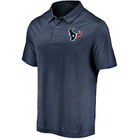 Men's Majestic Navy Houston Texans Iconic Striated Polo