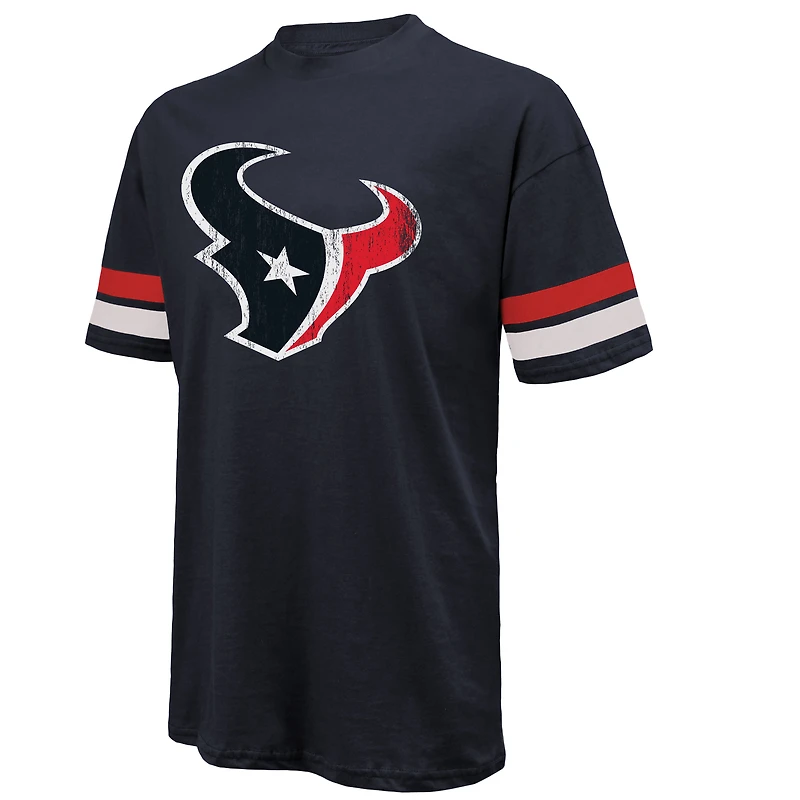 Men's Majestic Threads C.J. Stroud Navy Houston Texans Oversized Name & Number T-Shirt