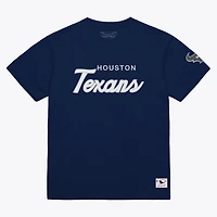 T-shirt classique Mitchell & Ness bleu marine pour homme, entraîneur-chef des Houston Texans