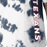 Men's MSX by Michael Strahan Navy Houston Texans Freestyle Tie-Dye T-Shirt