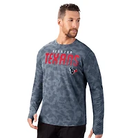 Men's MSX by Michael Strahan Navy Houston Texans Performance Camo Long Sleeve T-Shirt