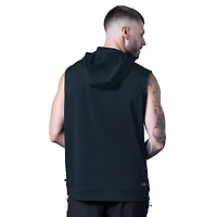 Sweat à capuche sans manches bleu marine MSX by Michael Strahan des Houston Texans Tri-Blend Rebound pour homme