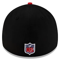 Casquette New Era 39THIRTY Flex noire/rouge pour homme des Houston Texans, draft NFL 2025