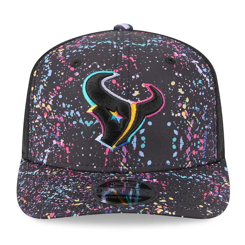 Casquette ajustable NFL Crucial Catch 9SEVENTY noire New Era pour homme, Houston Texans 2025