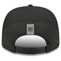 Casquette ajustable New Era noire pour homme, Houston Texans, camp d'entraînement NFL 2026, modèle 9SEVENTY