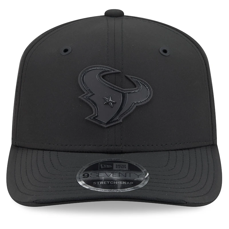 Casquette ajustable New Era noire Houston Texans 2026 Sideline 9SEVENTY pour homme