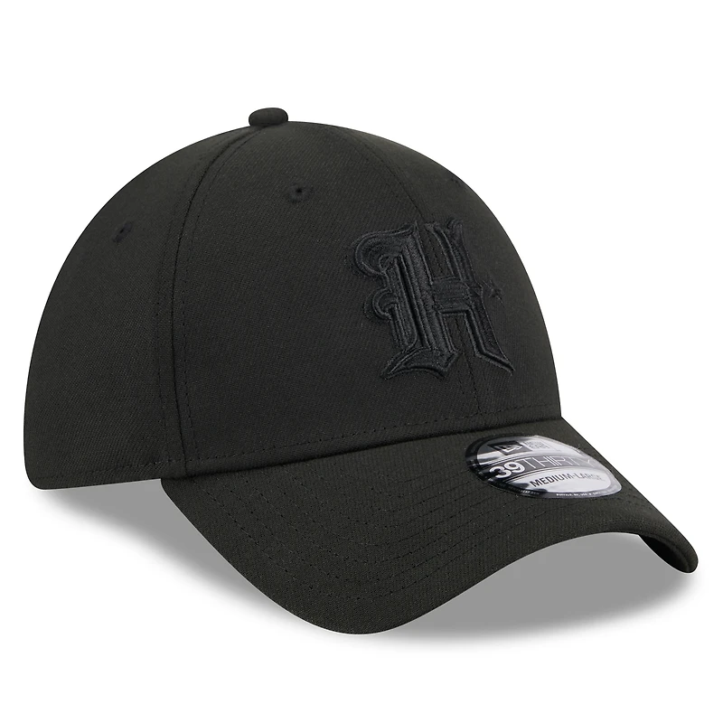 Men's New Era Black Houston Texans on 39THIRTY Flex Hat