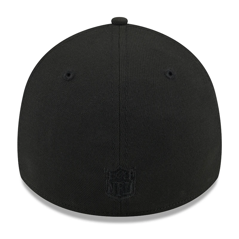 Men's New Era Black Houston Texans on 39THIRTY Flex Hat