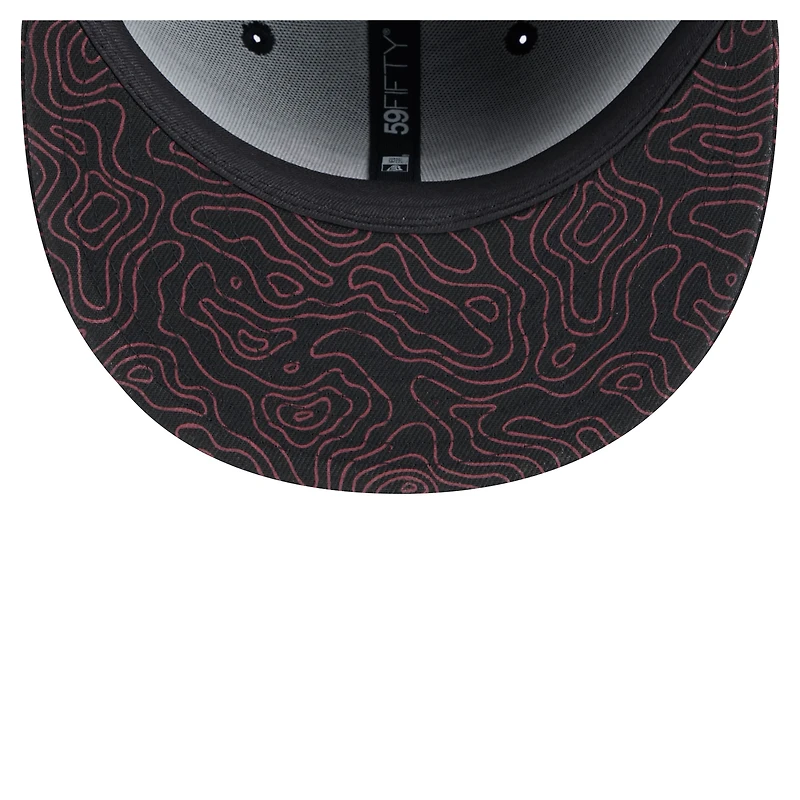 Casquette ajustée noire Houston Texans Geo 59FIFTY de New Era pour homme