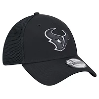 Casquette New Era noire Houston Texans Main Neo 39THIRTY Flex pour homme