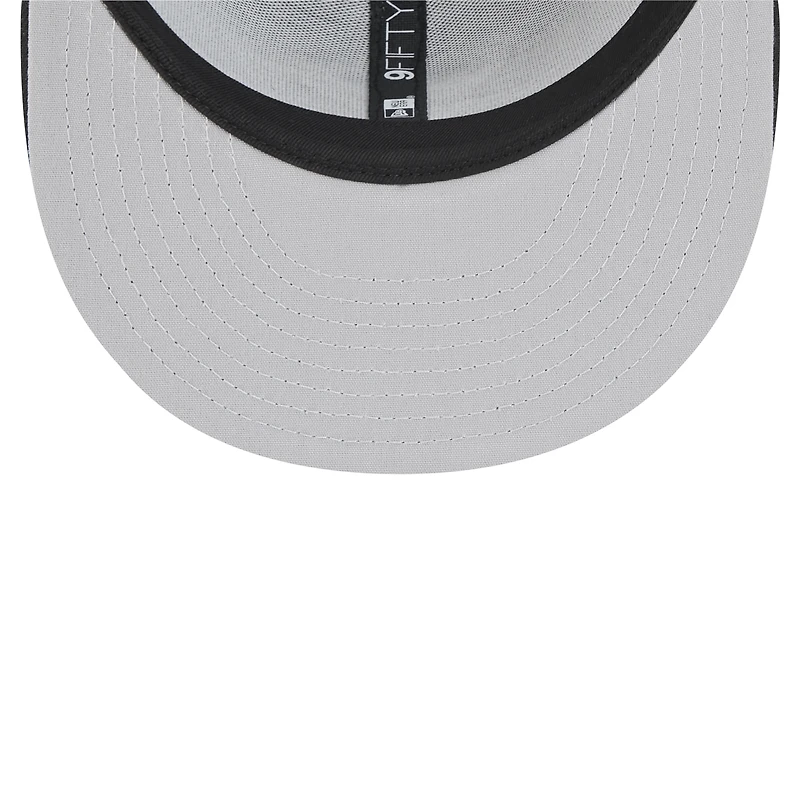 Casquette à visière noire New Era 9FIFTY pour homme des Houston Texans