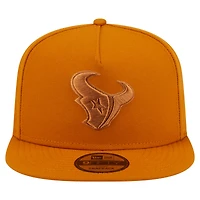 Casquette snapback A-Frame 9FIFTY marron New Era pour homme, Houston Texans, color pack