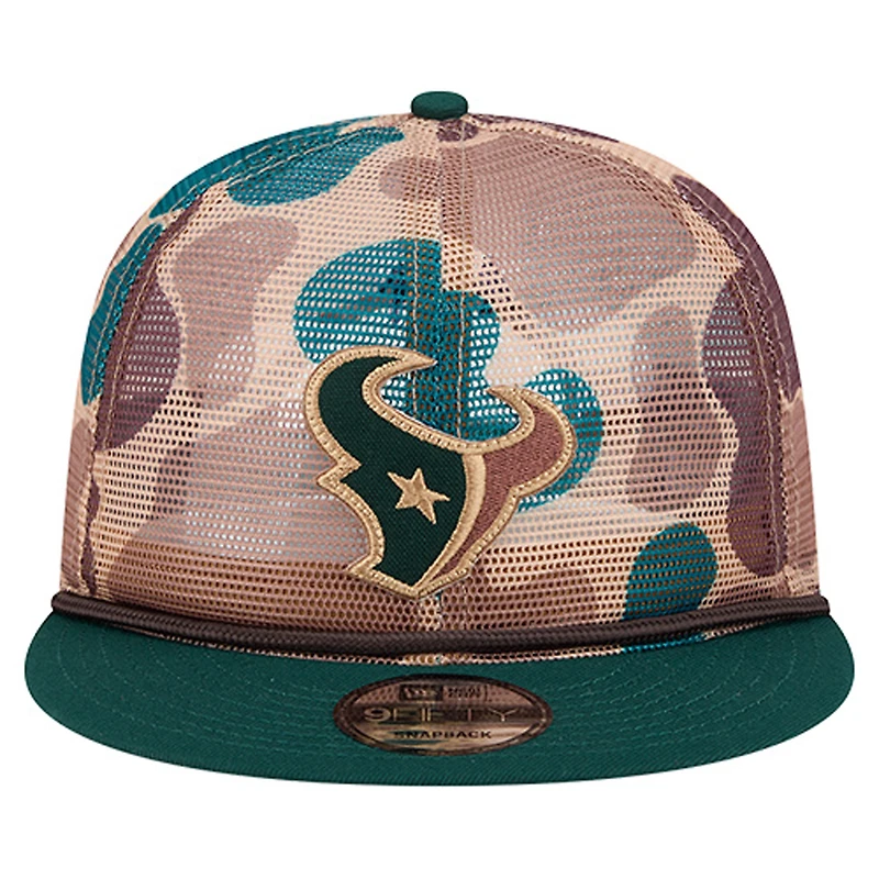 Men's New Era Camo Houston Texans Duck Camo 9FIFTY Snapback Hat