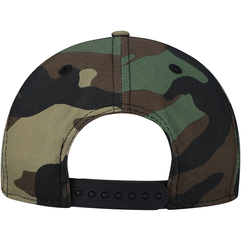 Casquette à visière à pression camouflage 9FIFTY Woodsy des Houston Texans de New Era pour homme