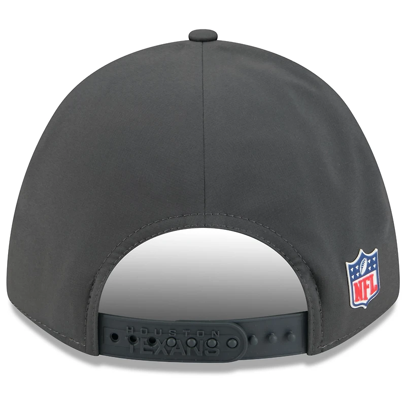 Men's New Era Charcoal Houston Texans 2025 Sideline Cold Weather 9FORTY M-Crown Adjustable Hat