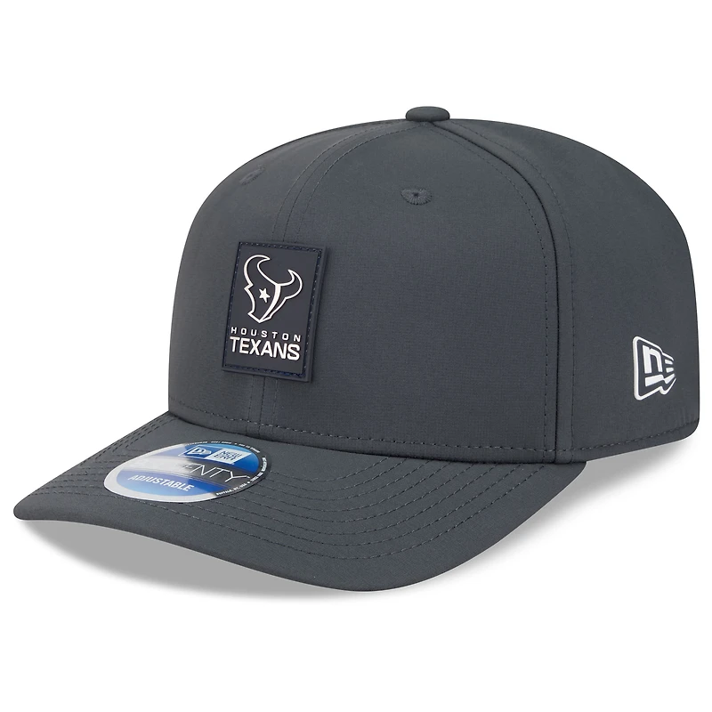 Men's New Era Charcoal Houston Texans 2025 Sideline Cold Weather 9SEVENTY Adjustable Hat