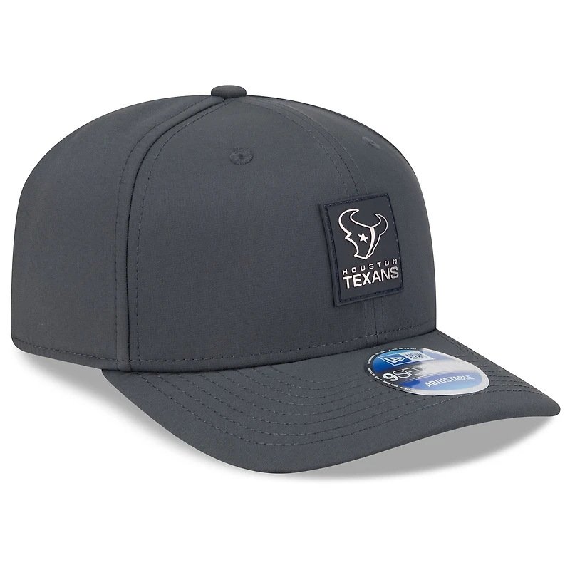 Men's New Era Charcoal Houston Texans 2025 Sideline Cold Weather 9SEVENTY Adjustable Hat