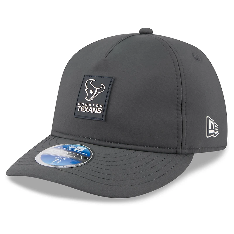 Men's New Era Charcoal Houston Texans 2025 Sideline Cold Weather Retro Crown 59FIFTY Fitted Hat