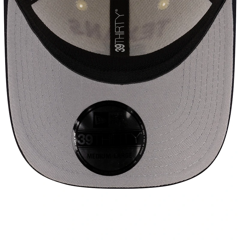 Casquette New Era 39THIRTY Flex crème/bleu marine pour homme des Houston Texans, draft NFL 2025