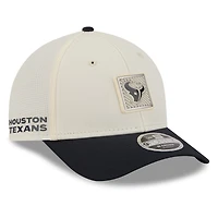 Casquette ajustable New Era crème/marine Houston Texans 2026 NFL Training Camp 9FORTY pour homme