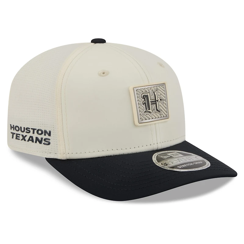Men's New Era Cream/Navy Houston Texans 2026 NFL Training Camp 9SEVENTY Adjustable Hat