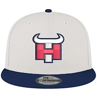 Casquette à visière snapback 9FIFTY City Originals des Houston Texans de New Era pour homme, couleur crème/bleu marine