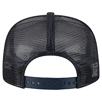 Casquette snapback 9FIFTY à découpes en A New Era pour homme, crème/bleu marine, des Houston Texans