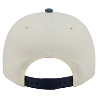 Men's New Era  Cream/Navy Houston Texans Washed A-Frame 9FIFTY Snapback Hat