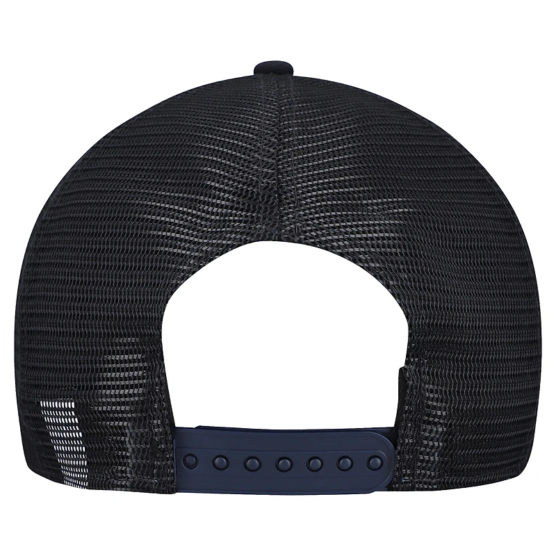 Men's New Era Gray/Navy Houston Texans Cork Split Panel 9FIFTY Trucker Snapback Hat