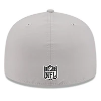 Casquette ajustée New Era grise Houston Texans 2025 Sideline Quill Tech 59FIFTY pour homme
