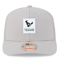 Casquette camionneur ajustable 9SEVENTY grise New Era pour homme, Houston Texans 2025 Sideline