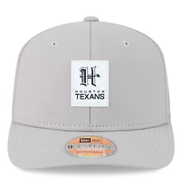 Casquette camionneur ajustable New Era grise Houston Texans 2025 Sideline H-Town 9SEVENTY pour homme