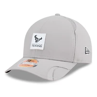 Casquette ajustable New Era grise Houston Texans 2025 Sideline M-Crown 9FORTY pour homme