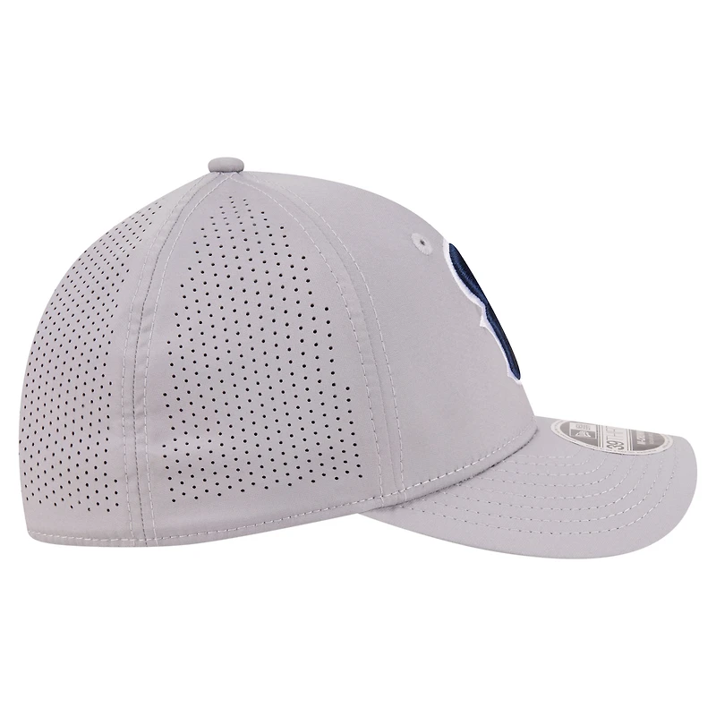 Casquette New Era grise Houston Texans 39THIRTY M-Crown Flex Fit pour homme