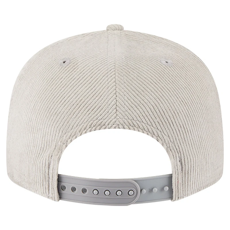 Men's New Era Gray Houston Texans Cord Rope Corduroy 9FIFTY Snapback Hat