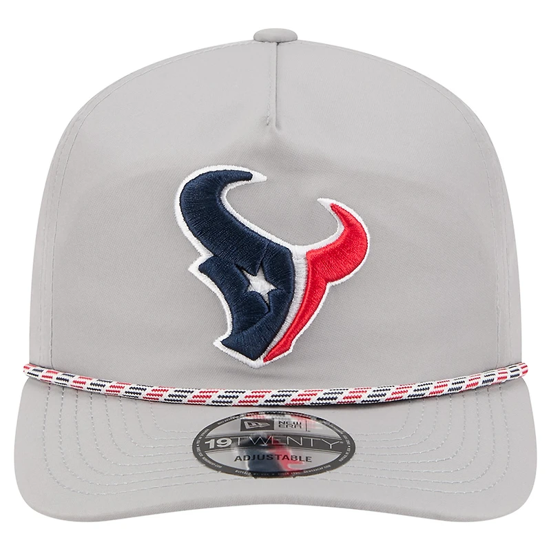 Casquette New Era grise Houston Texans Rope 19TWENTY pour homme